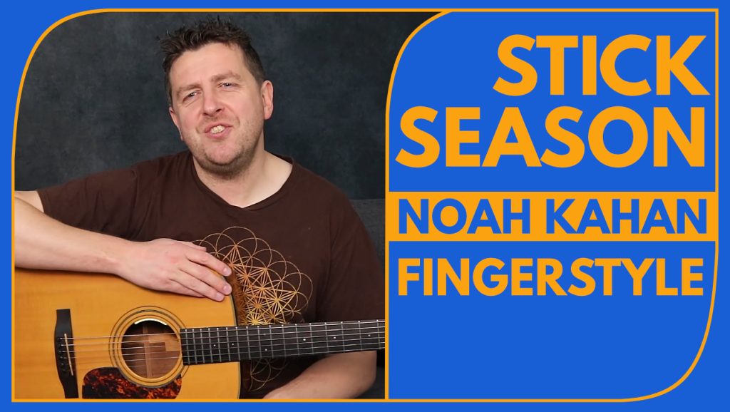 Stick Season - Fingerstyle Guitar Lesson - FREE TAB - Drue James